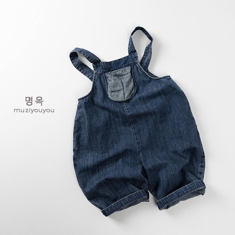 2025新品muji★子供服　デニムサロペット★80cm〜130cm