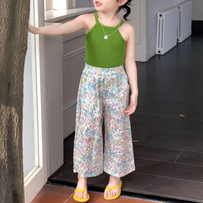 「2025」子供服★ズボン★ボトムス★花柄★韓国風子供服★90cm〜140cm
