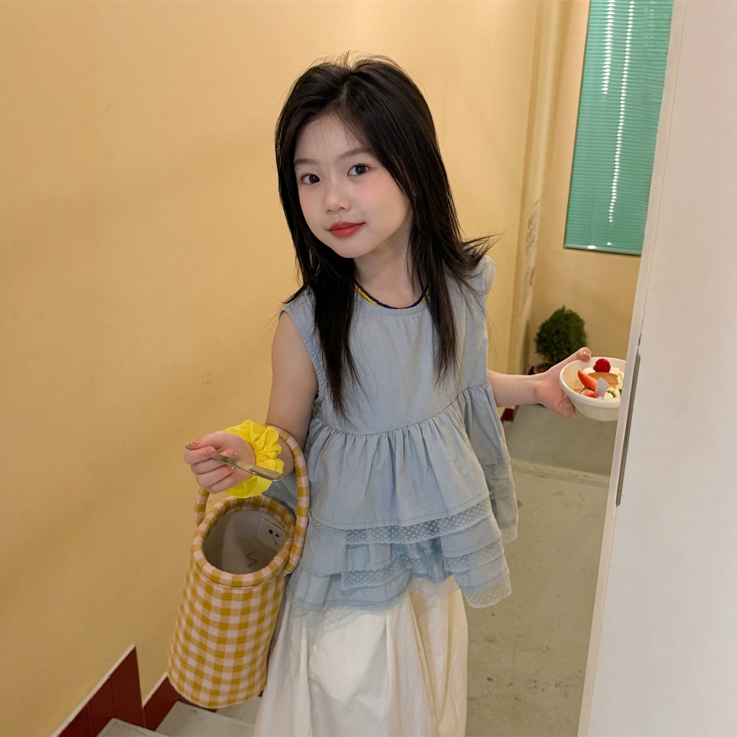 2025★夏新作★韓国風子供服★トップス★100cm〜160cm 2色