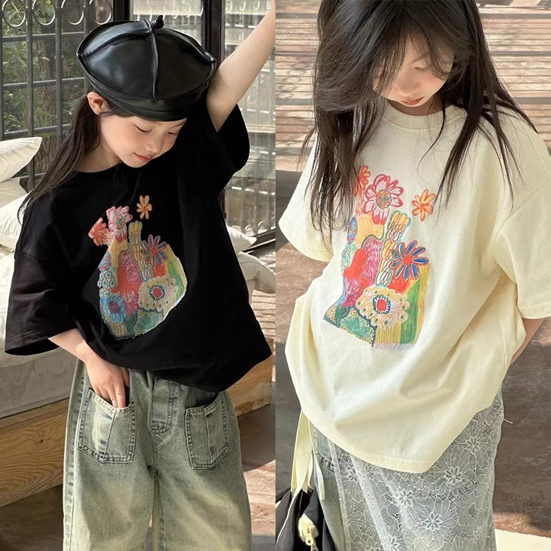 「2025」子供服★トップス★Tシャツ★韓国風子供服★2色90cm〜170cm