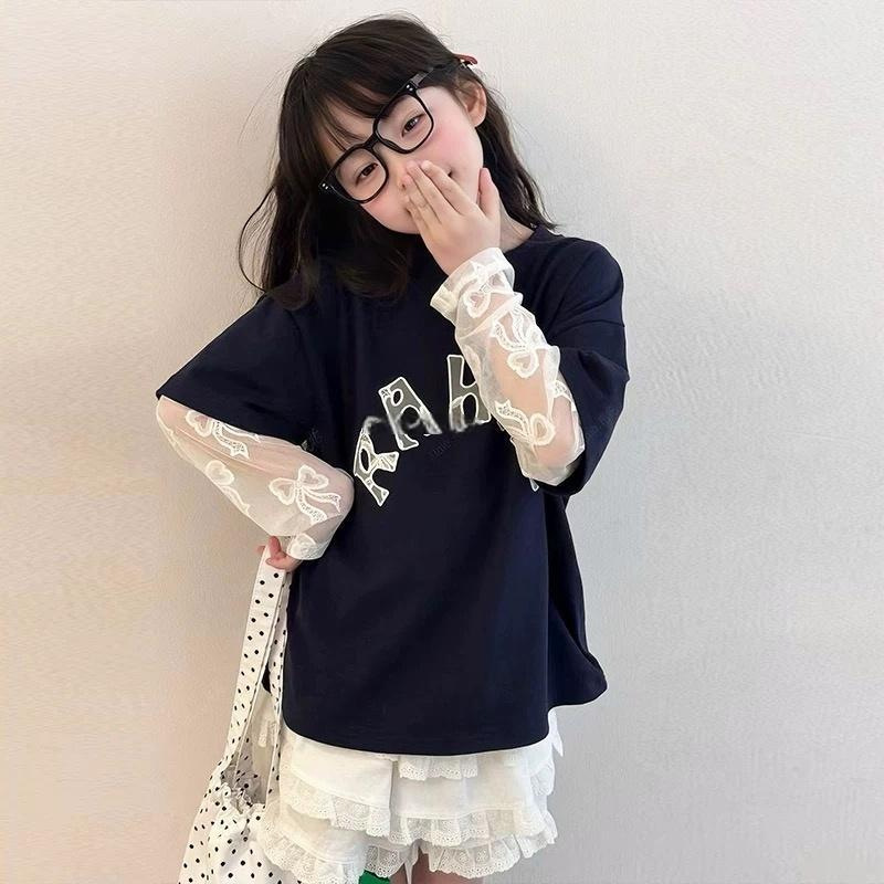 2025新作★子供服　レース袖トップス★120cm〜170cm