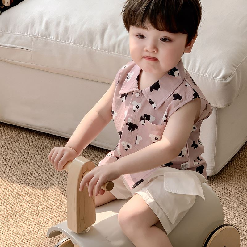 「2025」子供服★トップス★ショートパンツ★韓国風子供服★2色73cm〜100cm