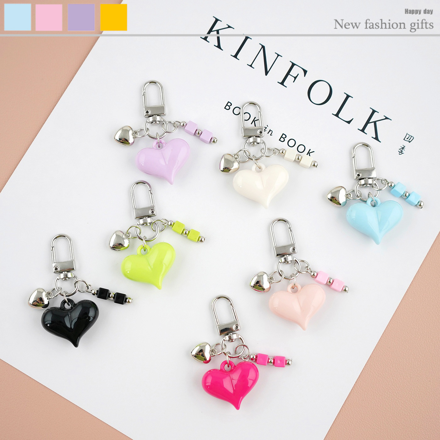 ★可愛いキーホルダー　装飾品★キーチェーン★7色