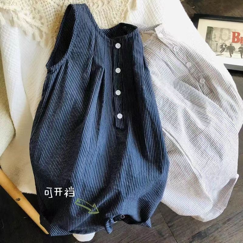 「2025」子供服★連体服★袖なし★韓国風子供服★2色80cm〜130cm