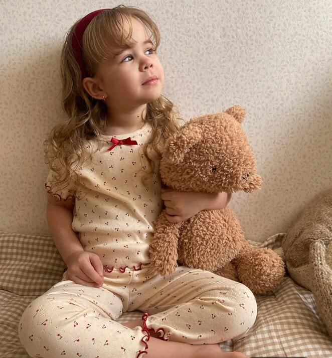 2025新品★子供服　ルームウェア　部屋着セットアップ★80cm〜120cm 2色