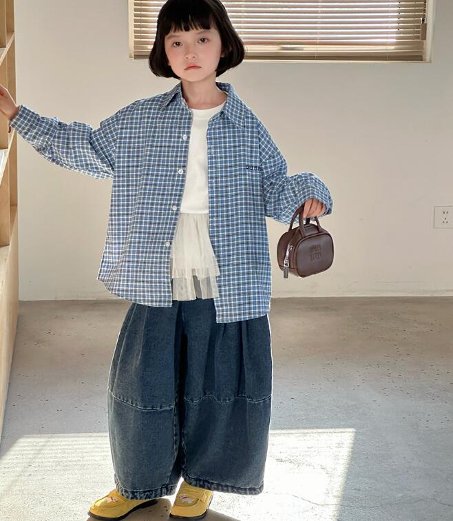 2025秋新品MXW★子供服 　シャツ　コート★90cm〜150cm