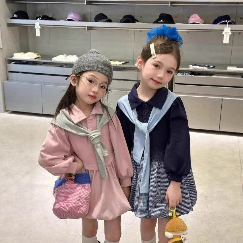 2025秋新品★子供服　ワンピース★7/90-95cm〜17/130-140cm 2色