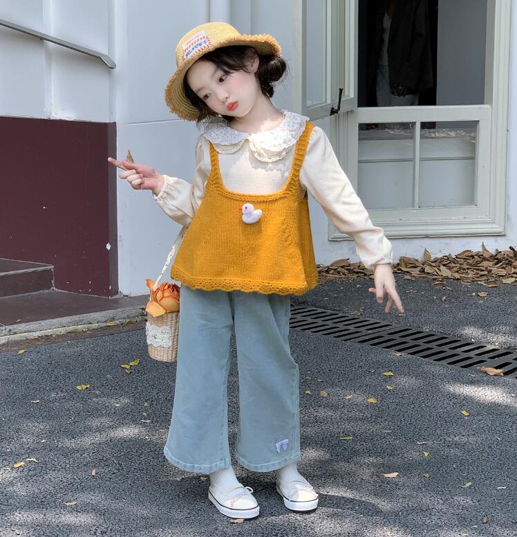2025新作★子供服　トップス&ニットベスト&デニムズボン分けて★90cm〜150cm