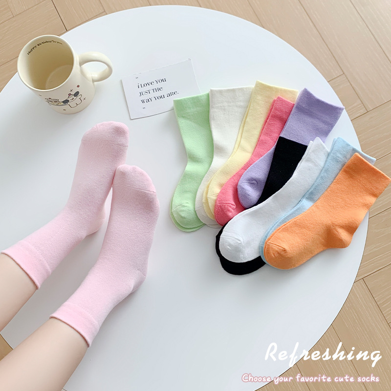 2025★キッズ靴下★ソックス★S 1-3歳〜XL 9-12歳 10色