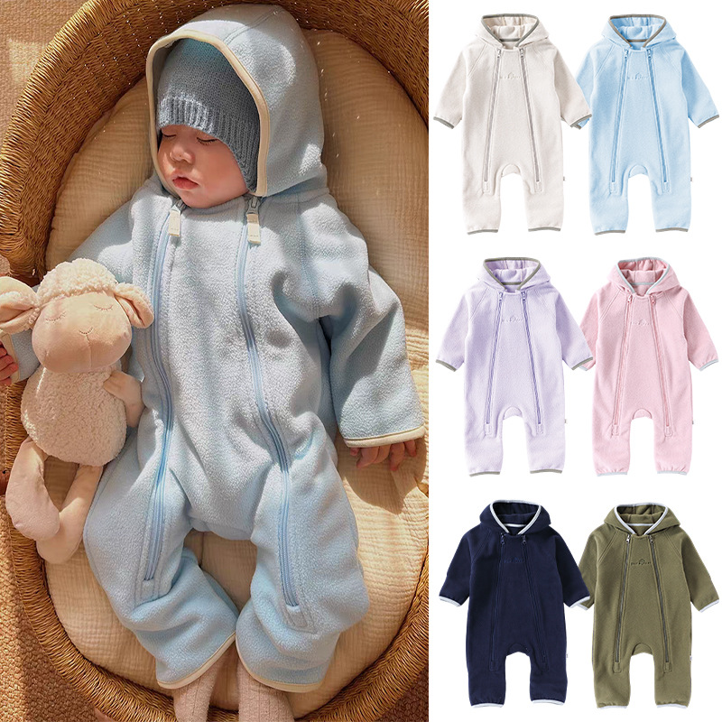 2025冬新品★ベビー服　防寒連体服　ロンパース★66cm〜90cm 7色