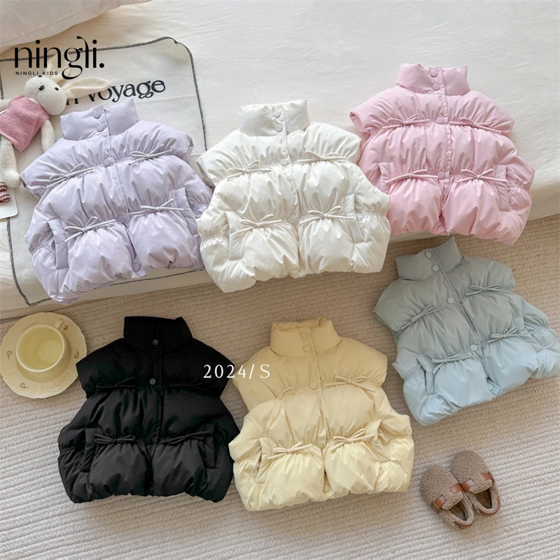 2025新品★子供服 　ベストコート★80cm〜130cm 2色