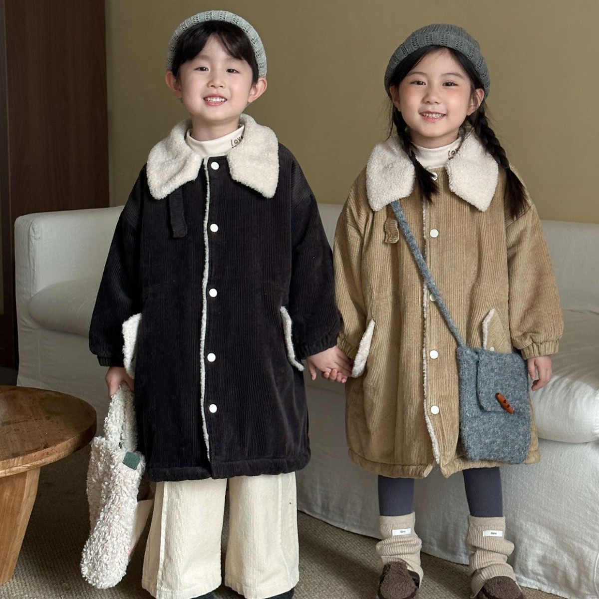 2025冬新品QMM★子供服 　コート★80cm〜150cm 2色