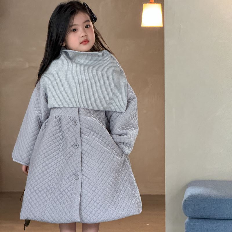 2025新品★子供服 　コート+マフラー★100cm〜140cm