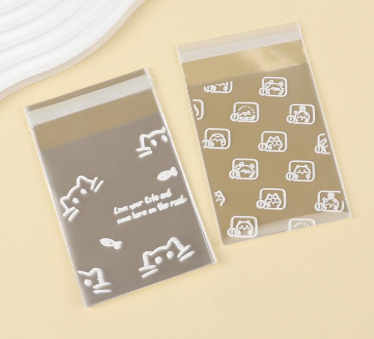 ★opp袋★粘着袋　8*10+3cm　50枚入★DIY包装資料