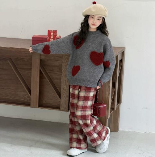 2025冬新入荷★子供服　セーター&ズボン分けて★120cm〜170cm
