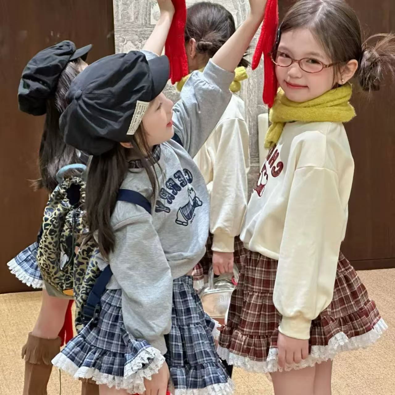 2026春秋新品SC★子供服　セットアップ★7/90-95cm〜17/130-140cm 2色