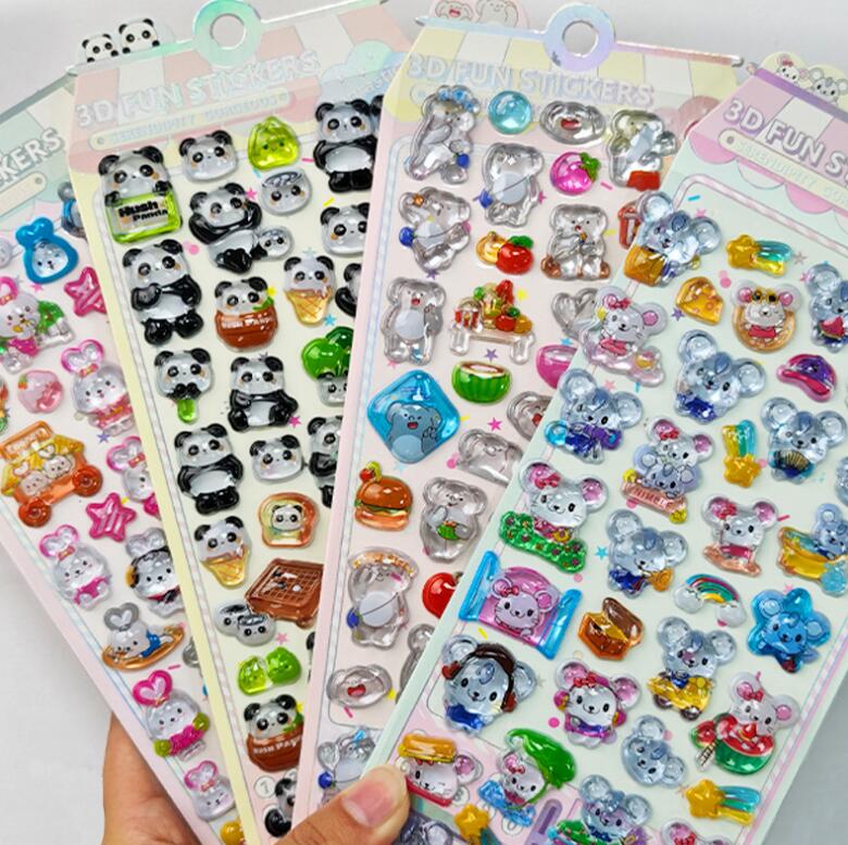 子供お褒めシール★立体中実エンボス★防水ステッカー ★DIY デコレーション用