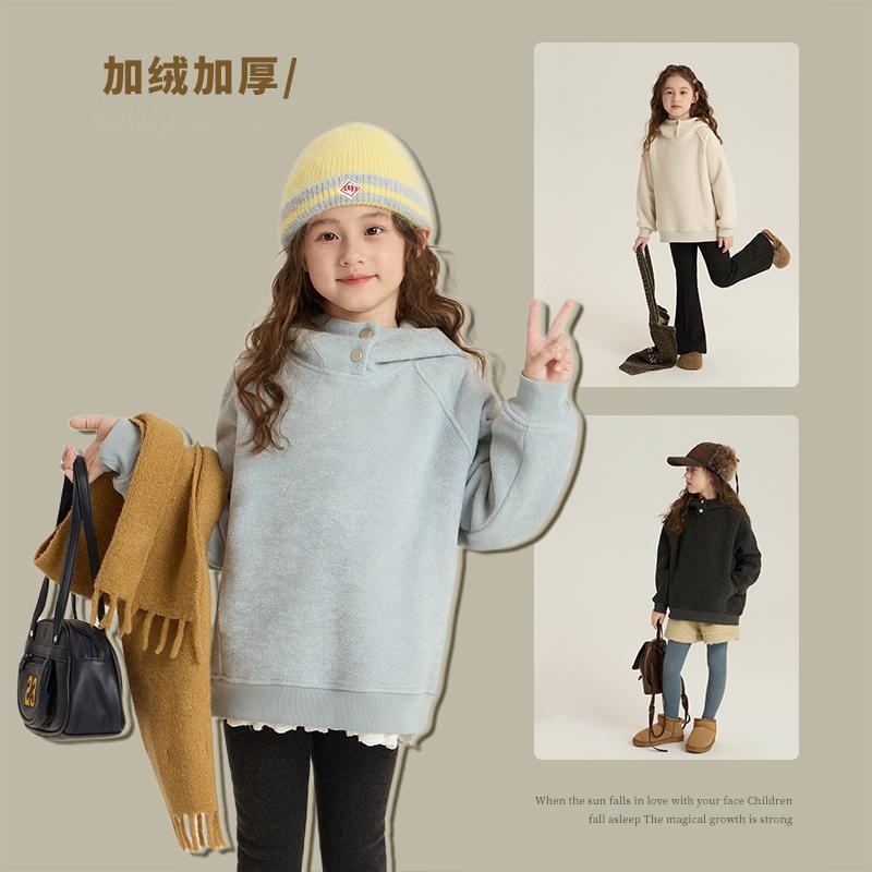2026新品A★子供服　パーカー　裏起毛★90cm〜170cm 3色