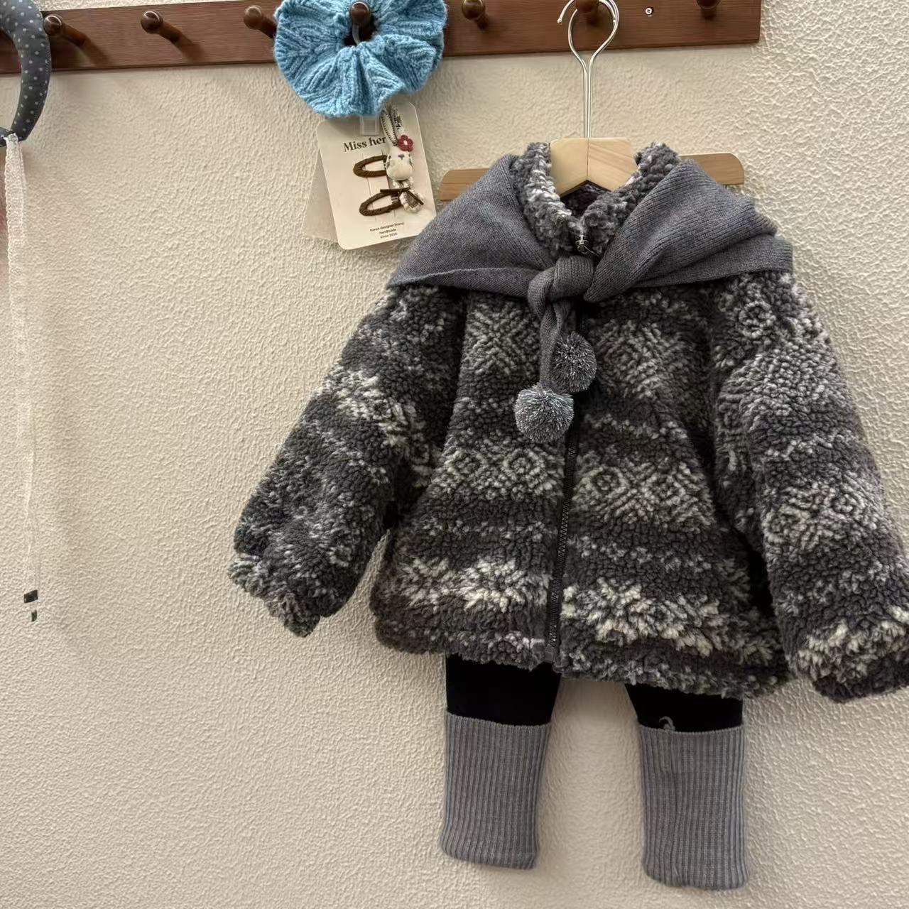 2026新品JM★子供服 　コート+マフラー★90cm〜140cm