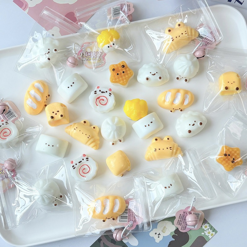 【手作りDIY】プニプニ玩具 / フィギュア付き スクイーズ ストレス解消グッズ