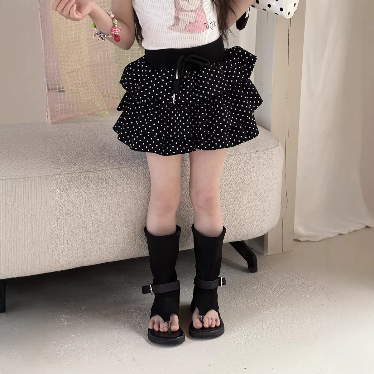 2026新品Y★子供服　スカート　インパン付き★100cm〜150cm