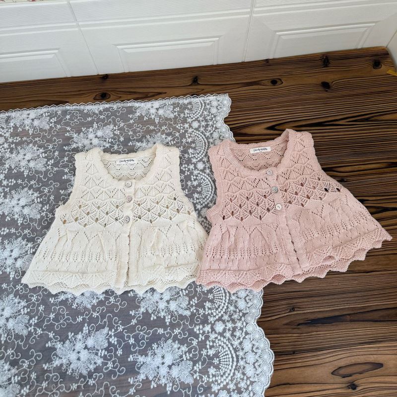 2026新品Cu★子供服 　ニットベスト★73CM〜130cm 2色