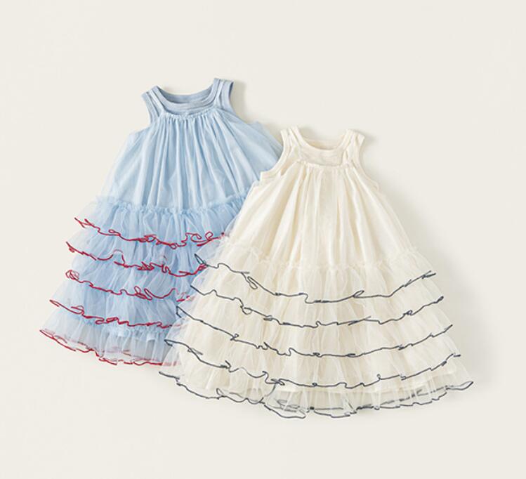 2026新品★子供服　ワンピース+ベスト　セット★90〜80 2色