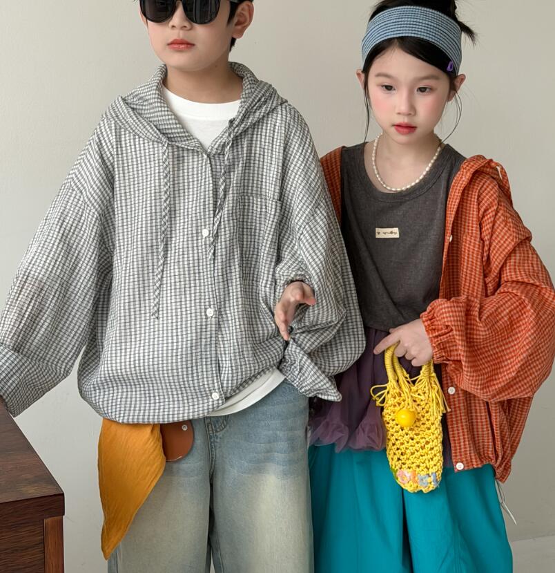 2026夏新品MXM★子供服 　UV カットアウター　コート★100cm〜160cm 2色