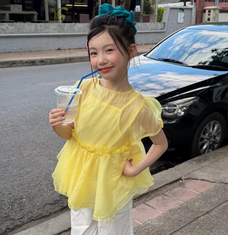 2026新作H★子供服　トップス+キャミソール★100cm〜160cm 2色