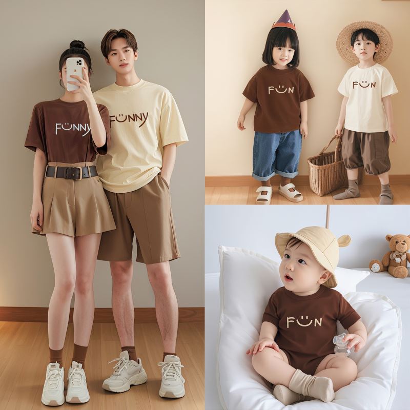 2026新作★子供服&親子服　トップス&ロンパース★66-90/80〜150/XS〜4XL 4色