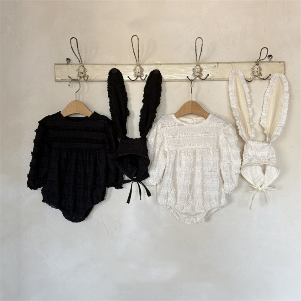 2026秋新入荷EG★ベビー服　ロンパース+帽子★66cm〜90cm 2色