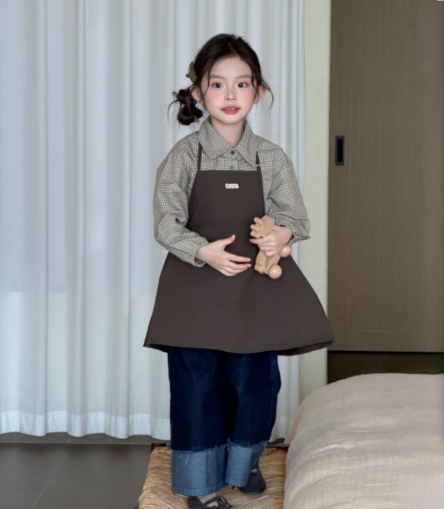 2026秋新品BS★子供服　ズボン&格子シャツ+サロペット★100cm〜150cm