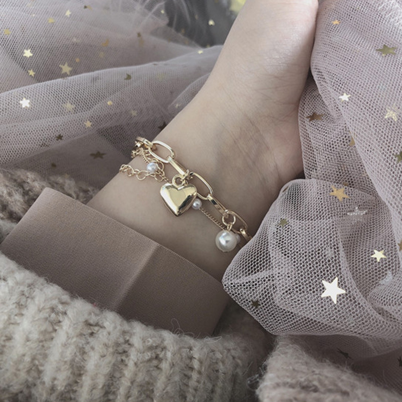 欧米のファッション☆愛の☆真珠☆ブレスレット☆レディース☆高級感☆アクセサリー☆彡　