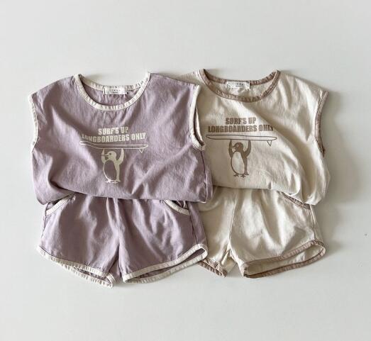 2022新入荷★ベビー服　トップス+ズボン　上下セット★66-100★2色