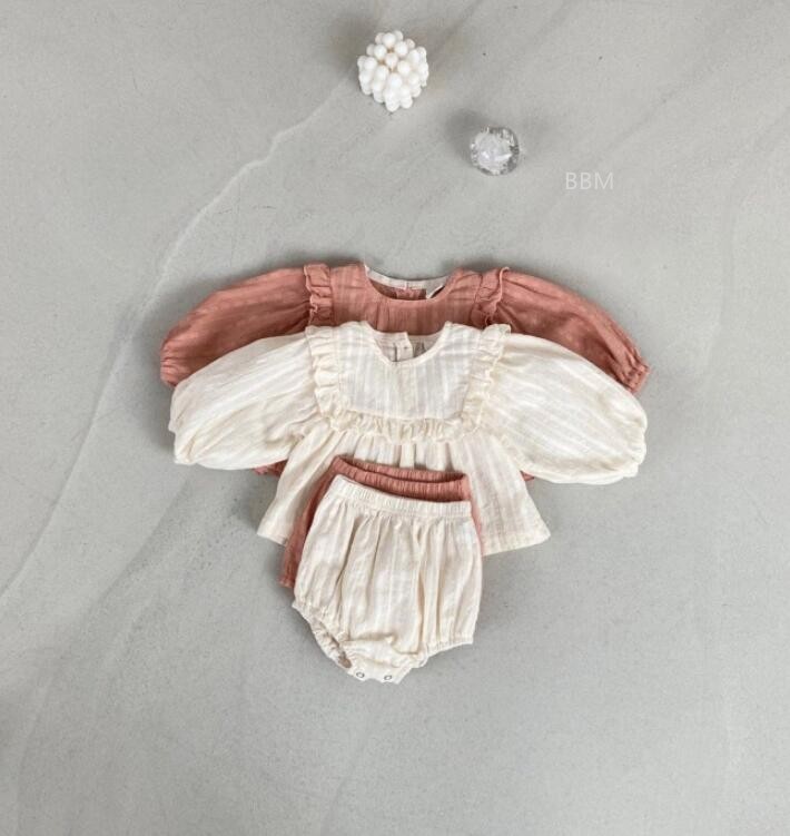 2022★春秋新作★韓国風ベビー服★トップス+ズボン2セット★2色66-100CM