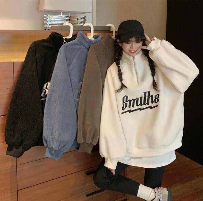 2022★秋冬新作★韓国風★レディース★トレーナー★裏起毛★厚手★4色M-XL