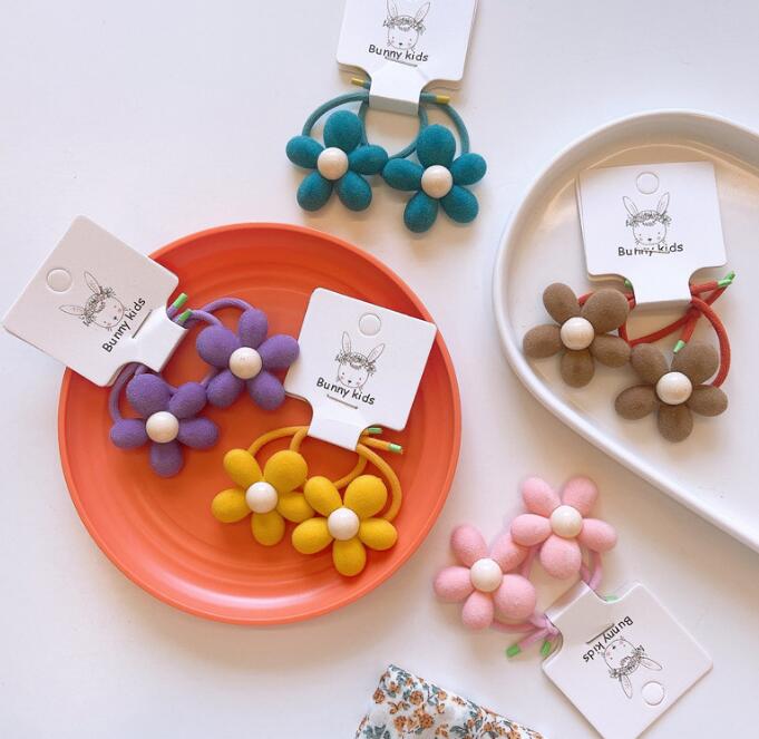 子供用★ヘアゴム★髪飾り★まとめ髪用★ヘアアクセサリー★2枚入り★多色