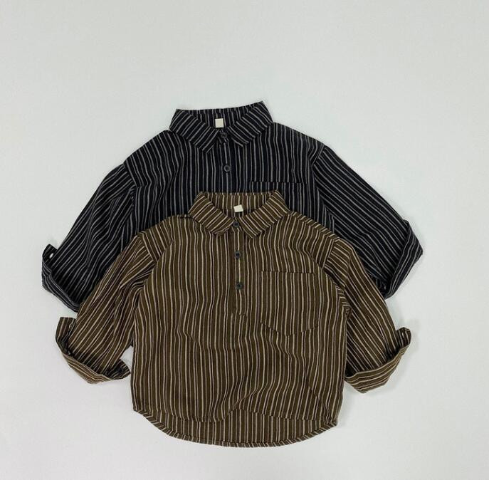 新作★子供服★トップス★ワイシャツ★韓国風子供服★キッズ★2色★80-130CM