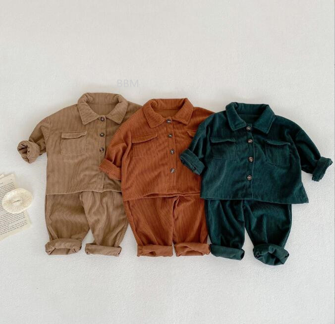 2022★春秋新作★韓国風子供服★トップス+ズボン2セット★長袖★3色80-120CM