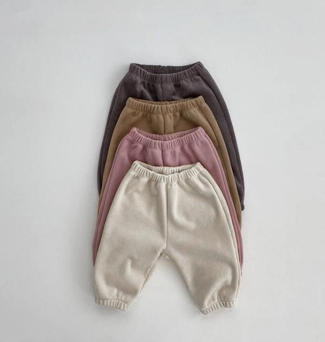 2022★秋冬新作★韓国風子供服★ベビー服★ズボン★裏起毛★4色73-100CM