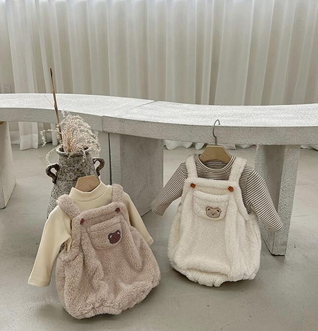 2022★秋冬新作★韓国風ベビー服★サロペット★2色66-90CM