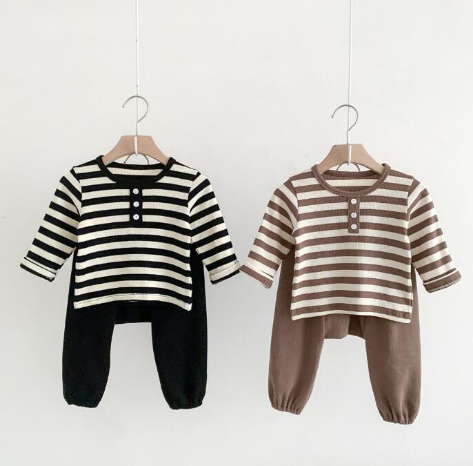 子供服★トップス+ズボン★セットアップ★韓国風子供服★ベビー★男女兼用★2色★66-90CM
