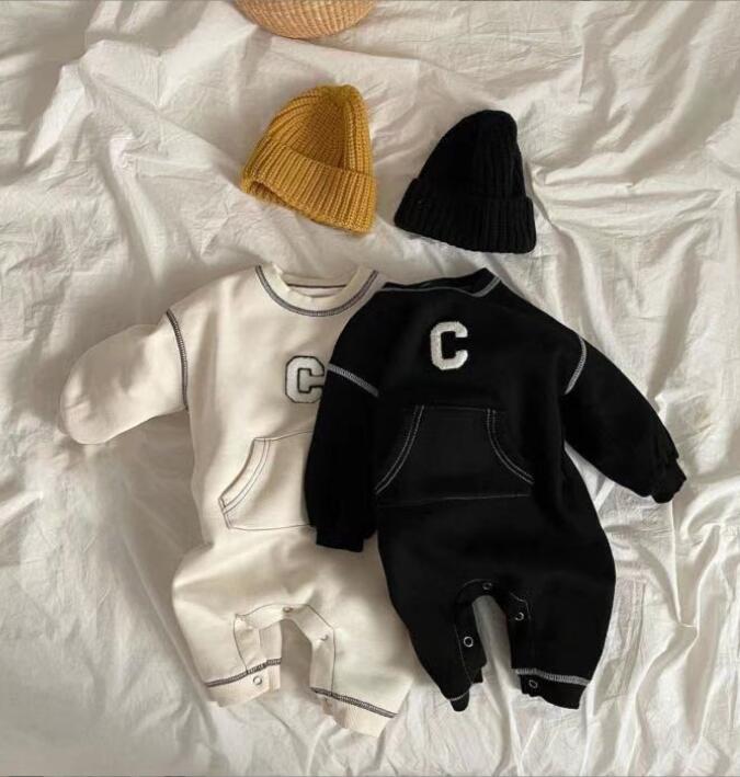 春秋新作★韓国風ベビー服★ロンパース★2色66-90CM