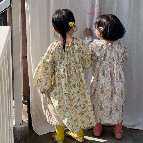 2023春新品★子供服　ワンピース　80-140cm★2色