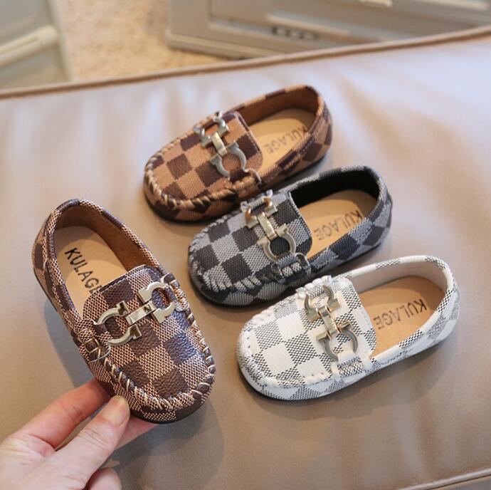 靴★子供靴★キッズ靴★シューズ★キッズ男の子★チェック柄★カジュアル★3色「21-30#」