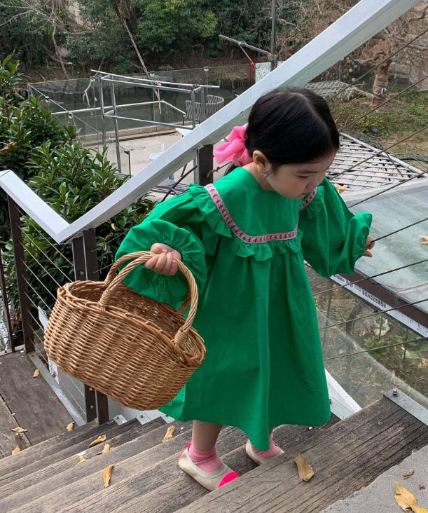 2023★春新作★韓国風子供服★ワンピース★2色90-130CM