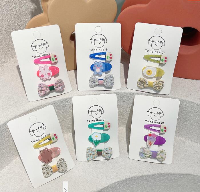 子供用★キッズ★髪飾り★まとめ髪用★ヘアアクセサリー★ヘアピン★3枚入り★多色