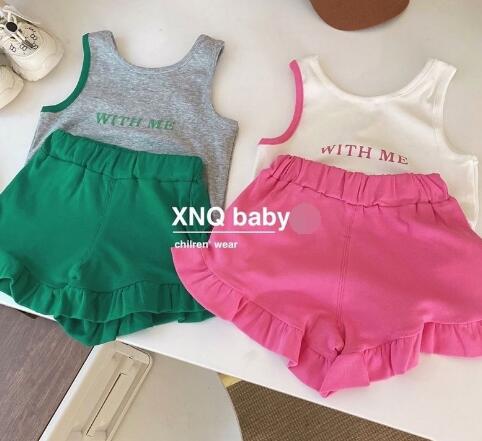 2023新品★子供服　トップス+ズボン　セットアップ★90-130cm★2色