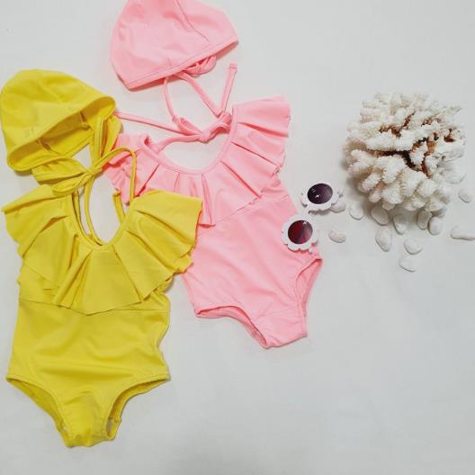 2023春新品★子供服　水着　連体式　2点セット　80-130cm★2色