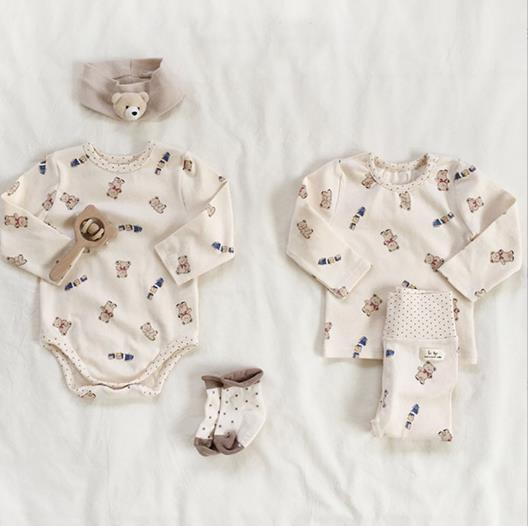 2023春新品★子供服　部屋着　ロンパース66-90cm/上下セット73-100cm